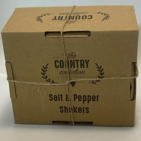 Farmhouse Windmill Salt and Pepper Shaker Set Ceramic Classic White - Picture 2 of 16